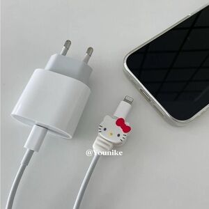 Hello Kitty White and Red Charging Cable